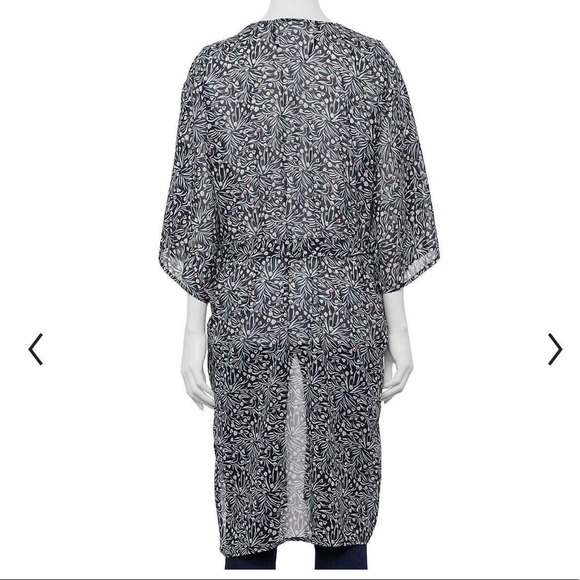 Sonoma Goods For Life Women’s Dainty Floral Belted Kimono Size OS - Picture 11 of 12